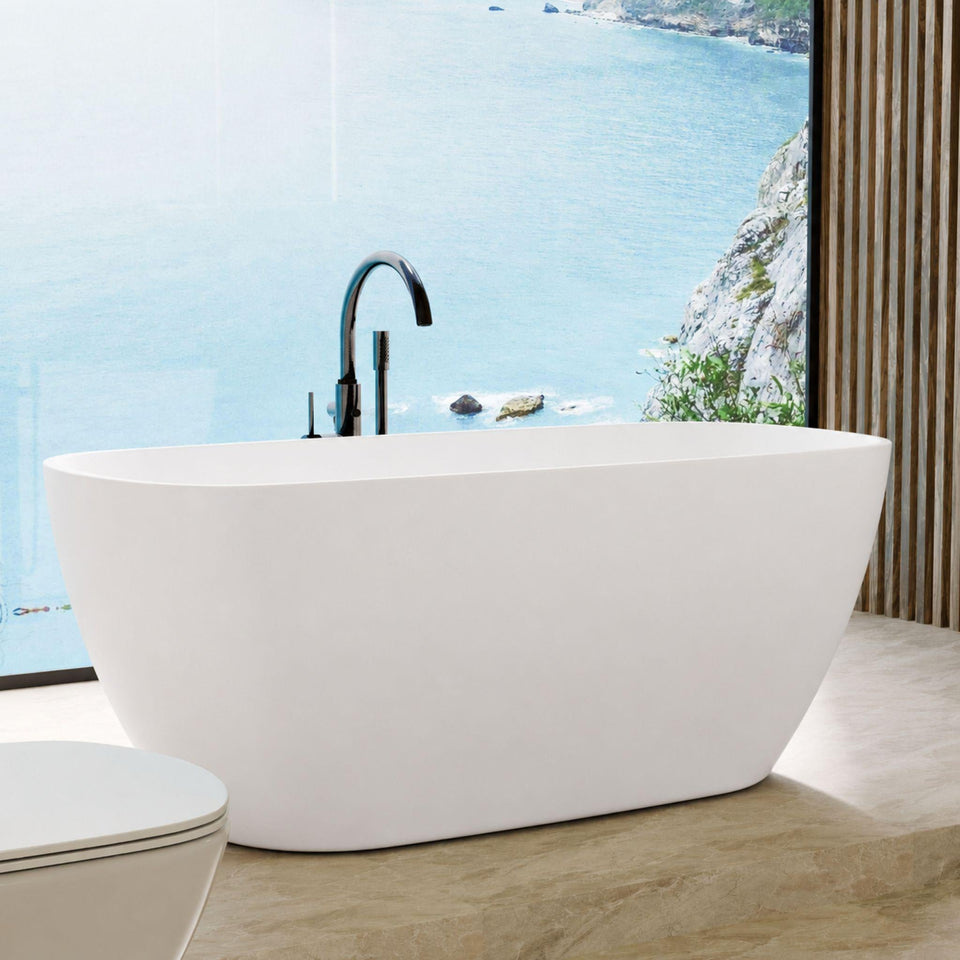 LUKKA ORTA FREESTANDING BATHTUB MATTE WHITE 1450MM