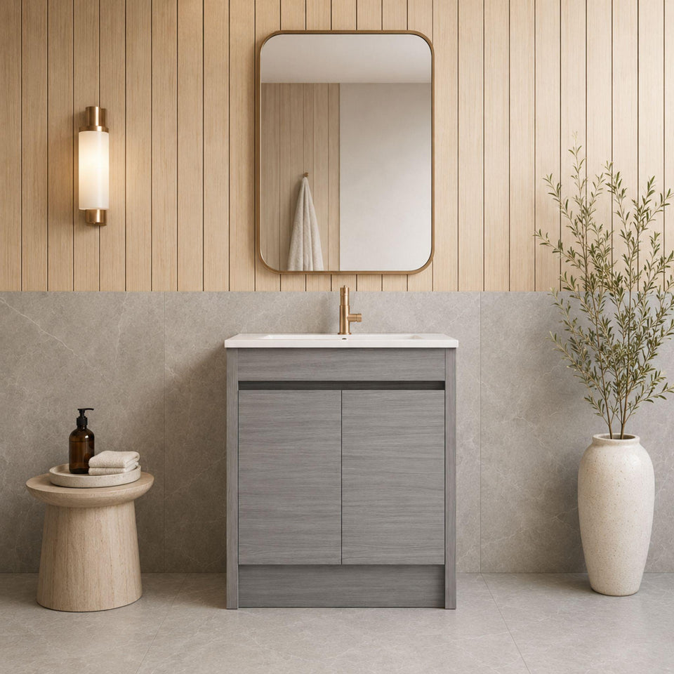 Lukka Pako Flat Pack 750MM Single Bowl Floor Standing Vanity