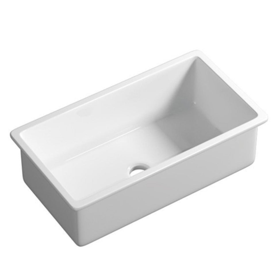 Lukka Procida Inset and Undermount Fireclay Sink 760MM