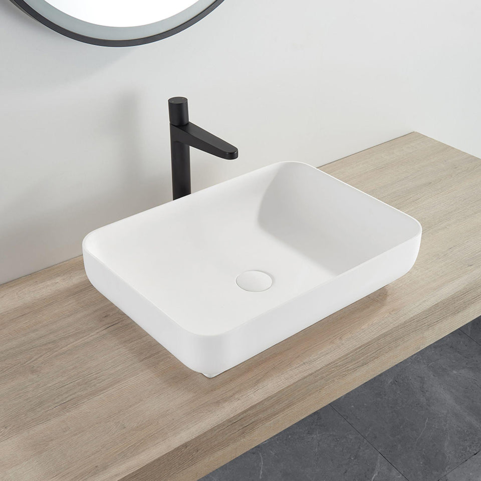 LUKKA KLIFF ABOVE COUNTER BASIN MATTE WHITE 550MM