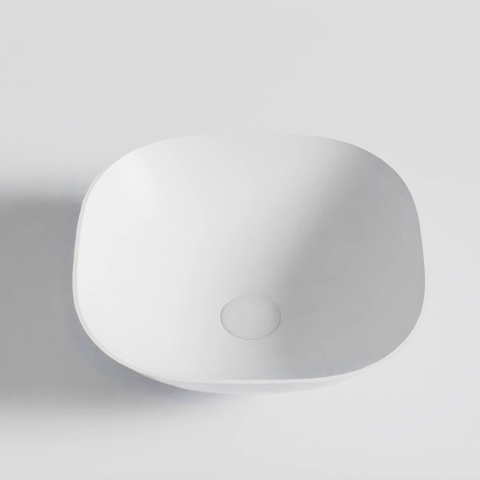 LUKKA PERRY ABOVE COUNTER BASIN MATTE WHITE 400MM