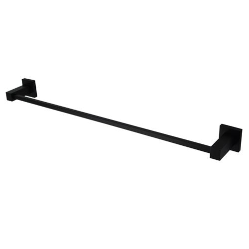 Modern National Luxe Single Towel Rail - 750mm (LUX36BK)
