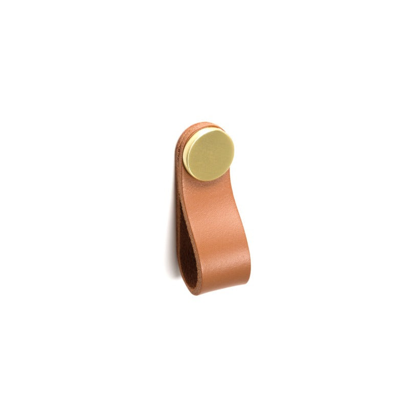 Timberline Satin Gold Leather Pull