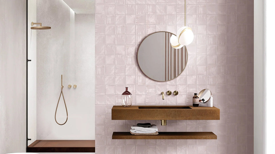 Stoneworld Luxe 100x100x9 - Blush Pink / Gloss / 100x100 (LUX PNK10G)