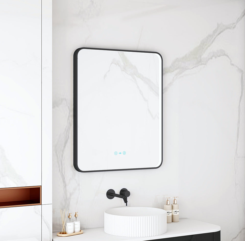 Maia 1200× LED Rectangular Mirror – Frame - MA-6075SQ-MB2