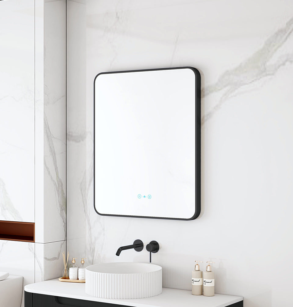 Maia 1200× LED Rectangular Mirror – Frame - MA-6075SQ-MB3