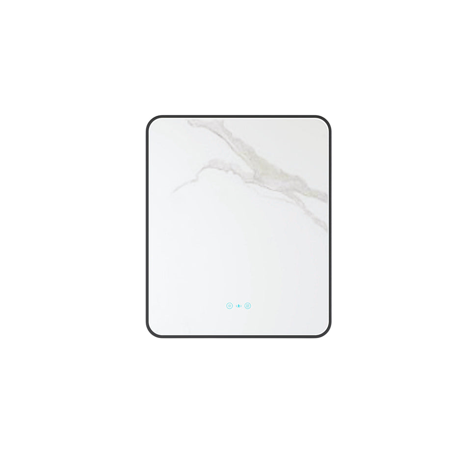 Maia 600×750mm LED Rectangular Mirror – Frame - MA-6075SQ-MB_1