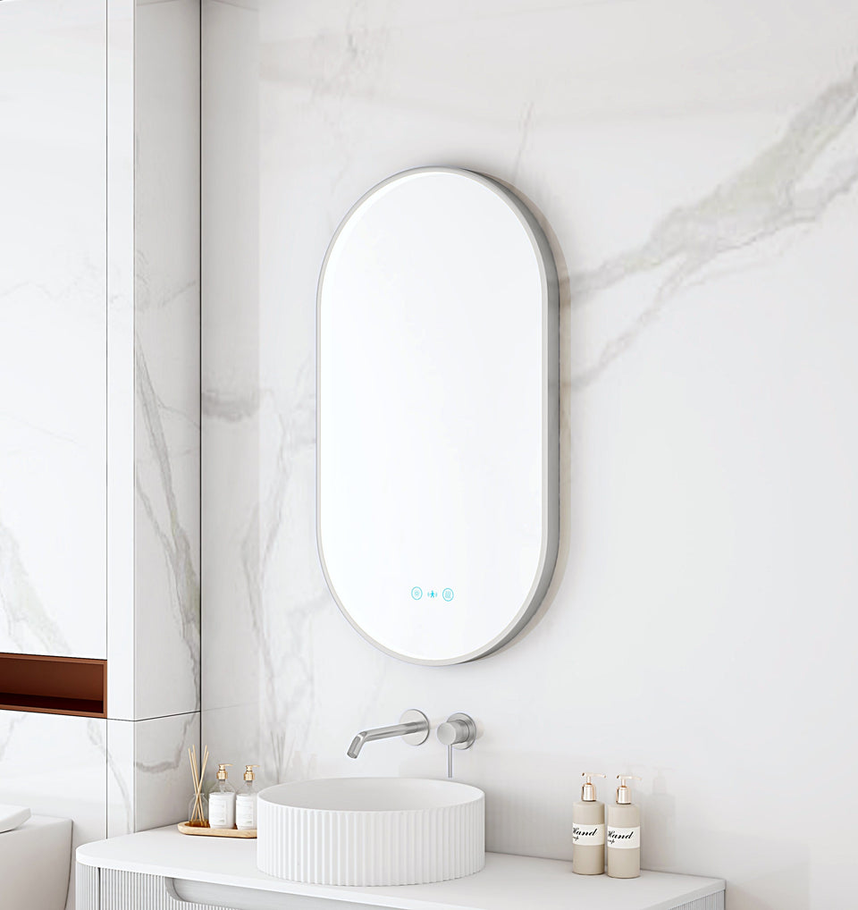 Maia 500×900mm LED Oval Mirror – Frame - MA-9050O-BN_3