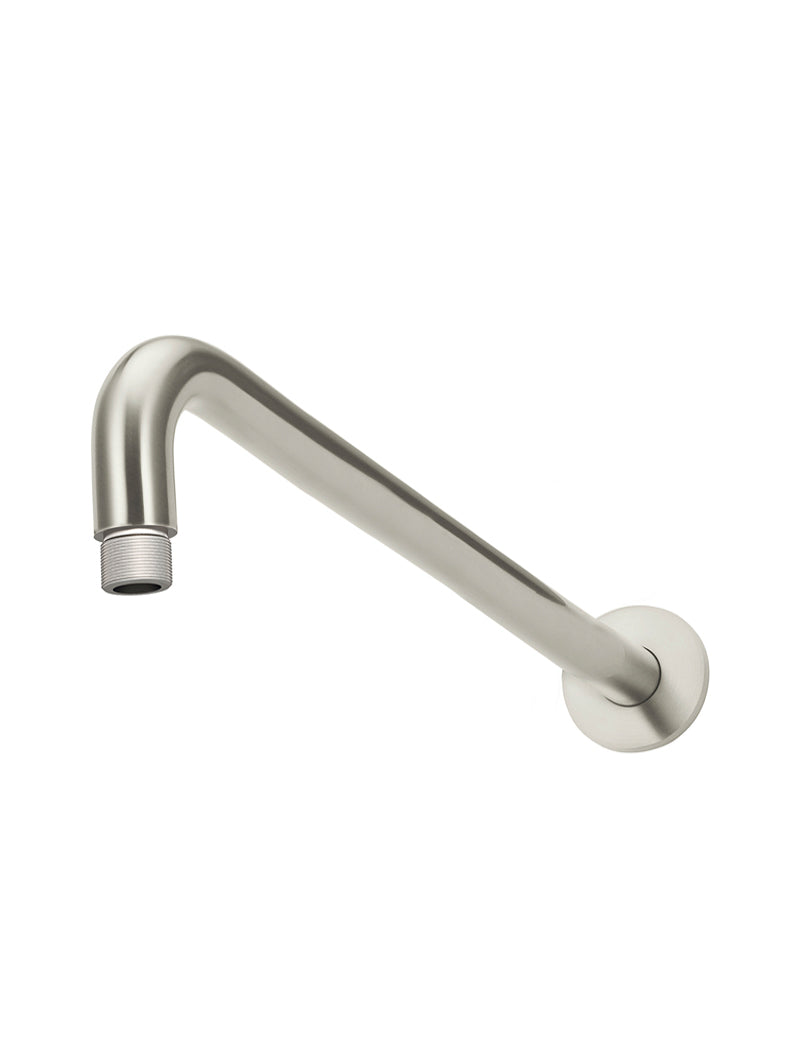 Meir Round Wall Mounted Shower Arm 400mm - PVD Brushed Nickel (MA09-400-PVDBN)