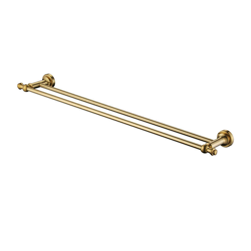 Modern National Medoc Double Towel Rail 750mm - Brushed Bronze (MED72BM)