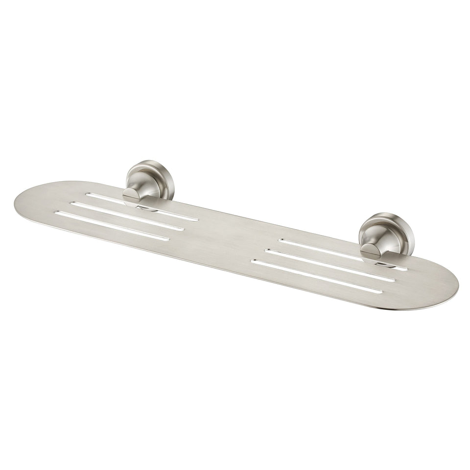 Modern National Medoc Metal Shelf - Brushed Nickel (MED90-2BN)