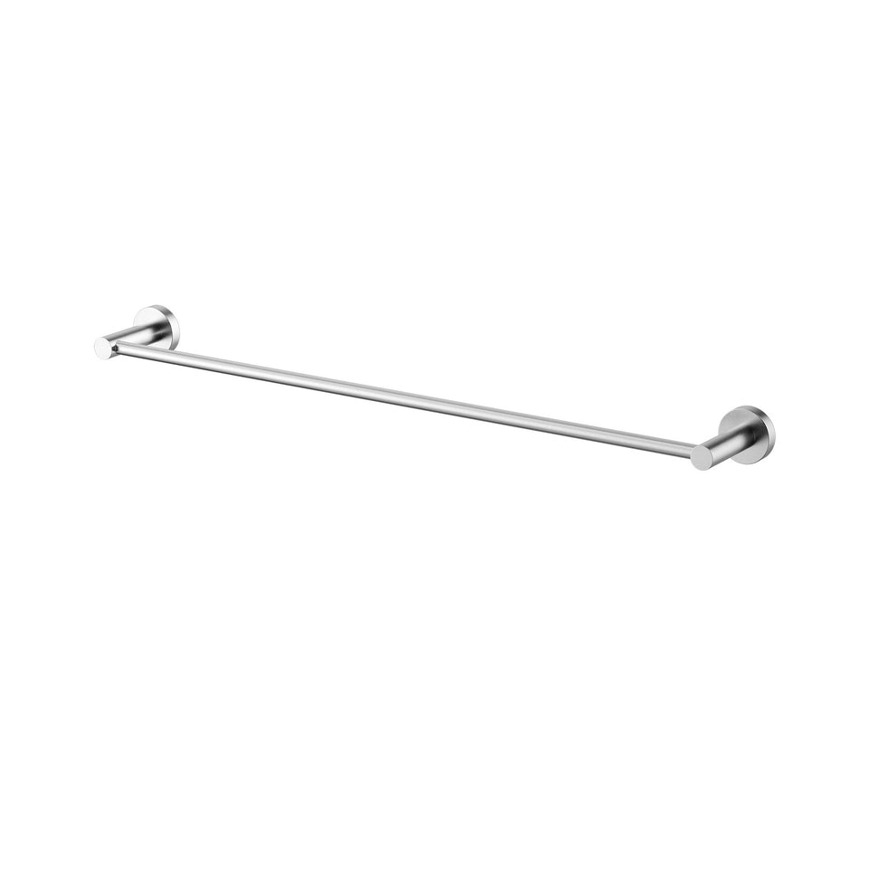 Modern National Mirage Single Towel Rail 600mm - Brushed Chrome (MIR24BC)