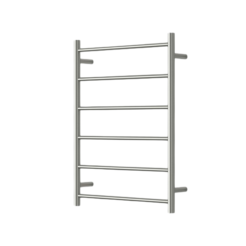 Modern National Mirage 6 Bar Heated Towel Rail - Brushed Nickel (MIR6080-6BN)