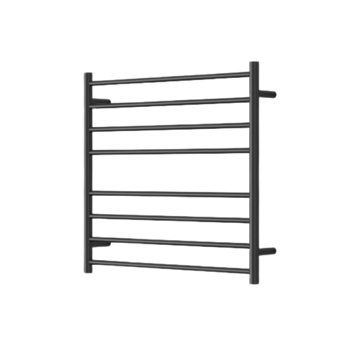 Modern National Mirage 8 Bar Wide Heated Towel Rail - Matte Black (MIR7570-8BK)
