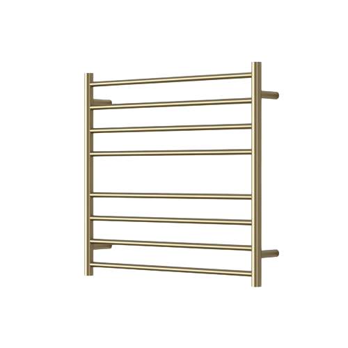 Modern National Mirage 8 Bar Wide Heated Towel Rail - Brushed Bronze (MIR7570-8BM)