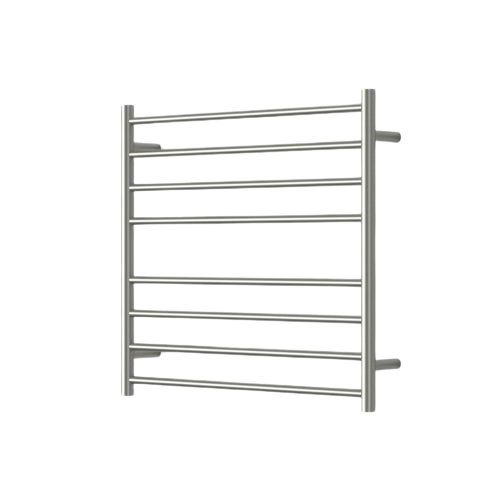 Modern National Mirage 8 Bar Wide Heated Towel Rail - Brushed Nickel (MIR7570-8BN)