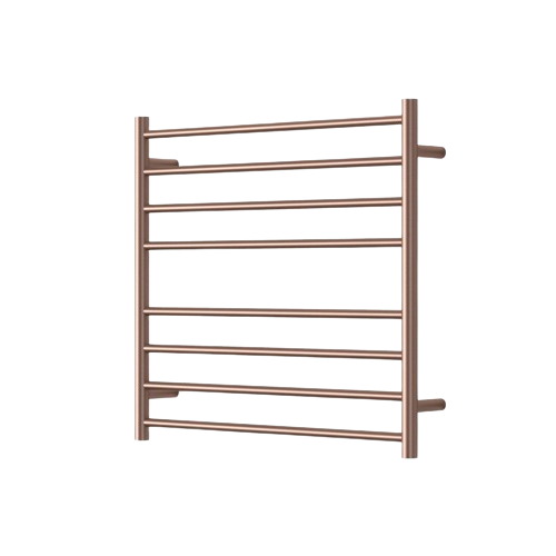 Modern National Mirage 8 Bar Wide Heated Towel Rail - Champagne (MIR7570-8CM)