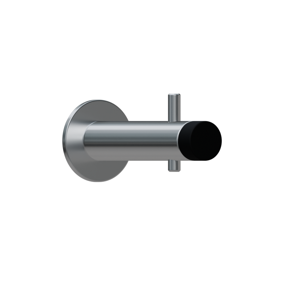 ML4160SS_HOOK | Coat Hook with Bumper in Satin Stainless Steel
