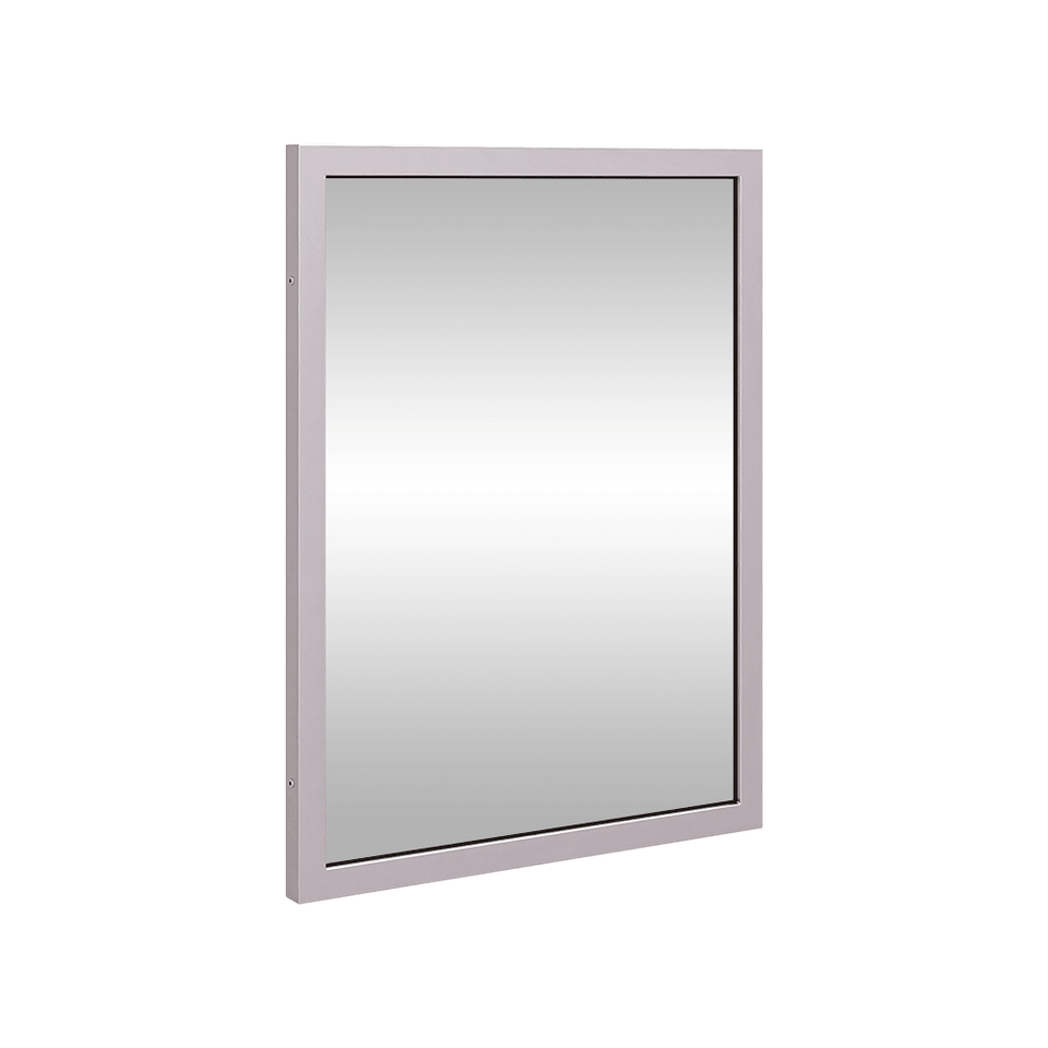 ML771 | 610mmH x 460mmW Framed Mirror in Satin Stainless Steel