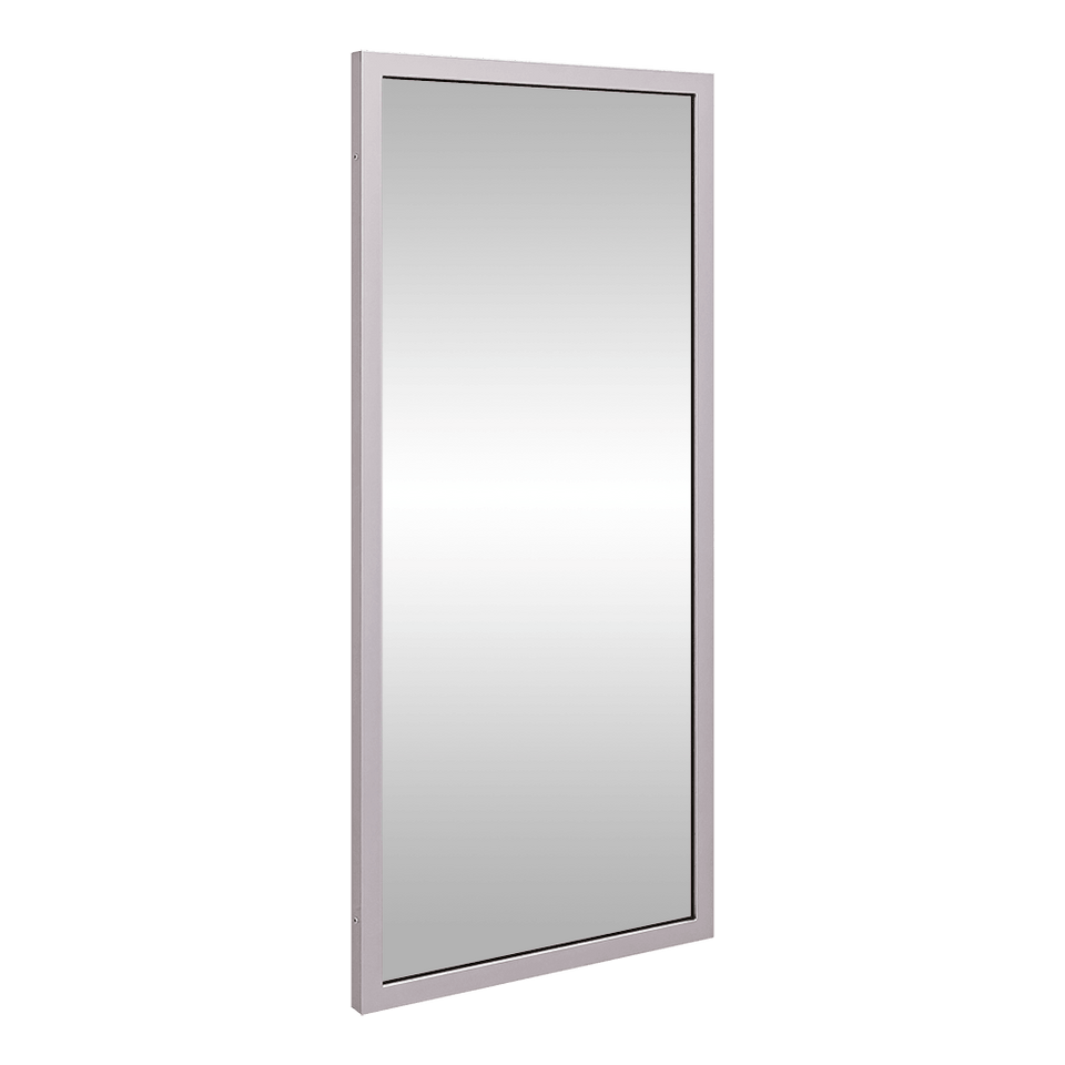 ML771_5 | 1000mmH x 450mmW Framed Mirror in Satin Stainless Steel