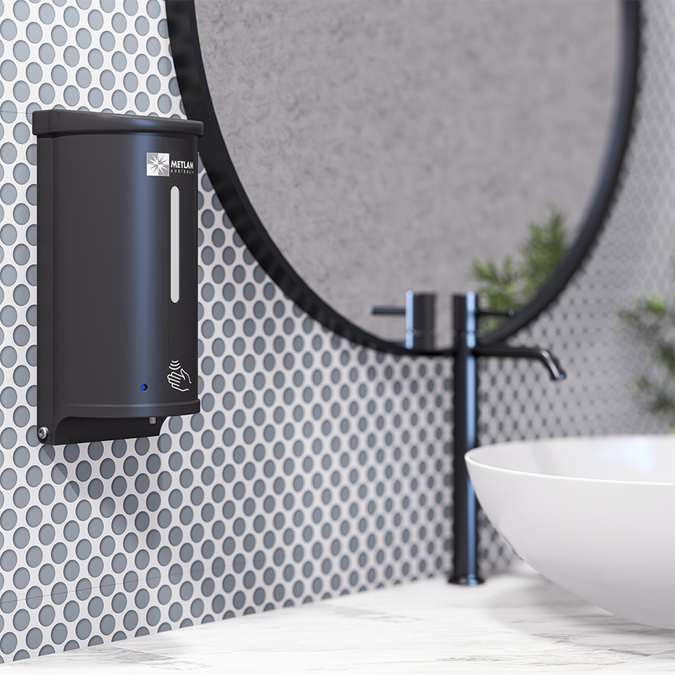 ML_MSD_SANITISEDISP_BLK | Auto Sanitiser Dispenser in Designer Black