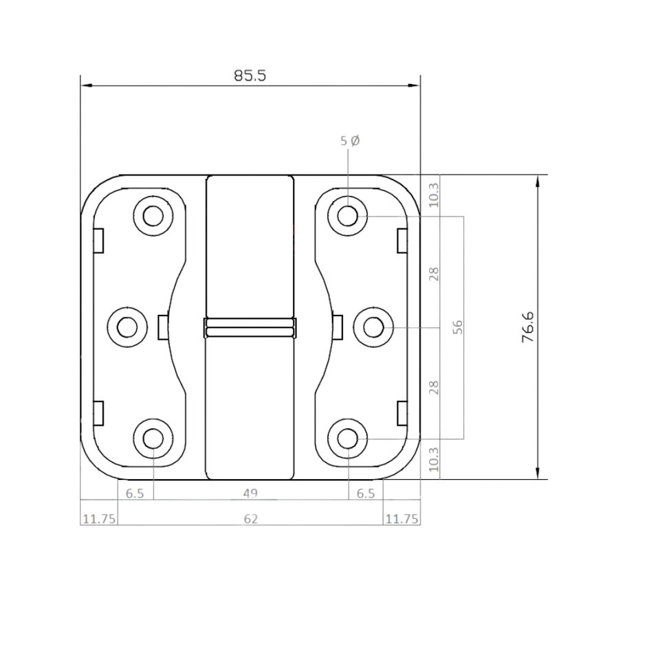 MODA_SPRING_ANMB | Moda Spring Hinge in Antimicrobial