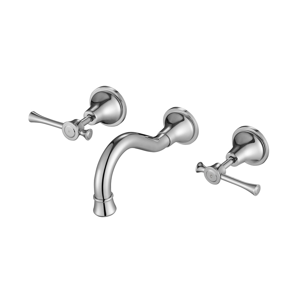 Modern National Montpellier Wall Spa & Sink Set - Chrome (MON007)