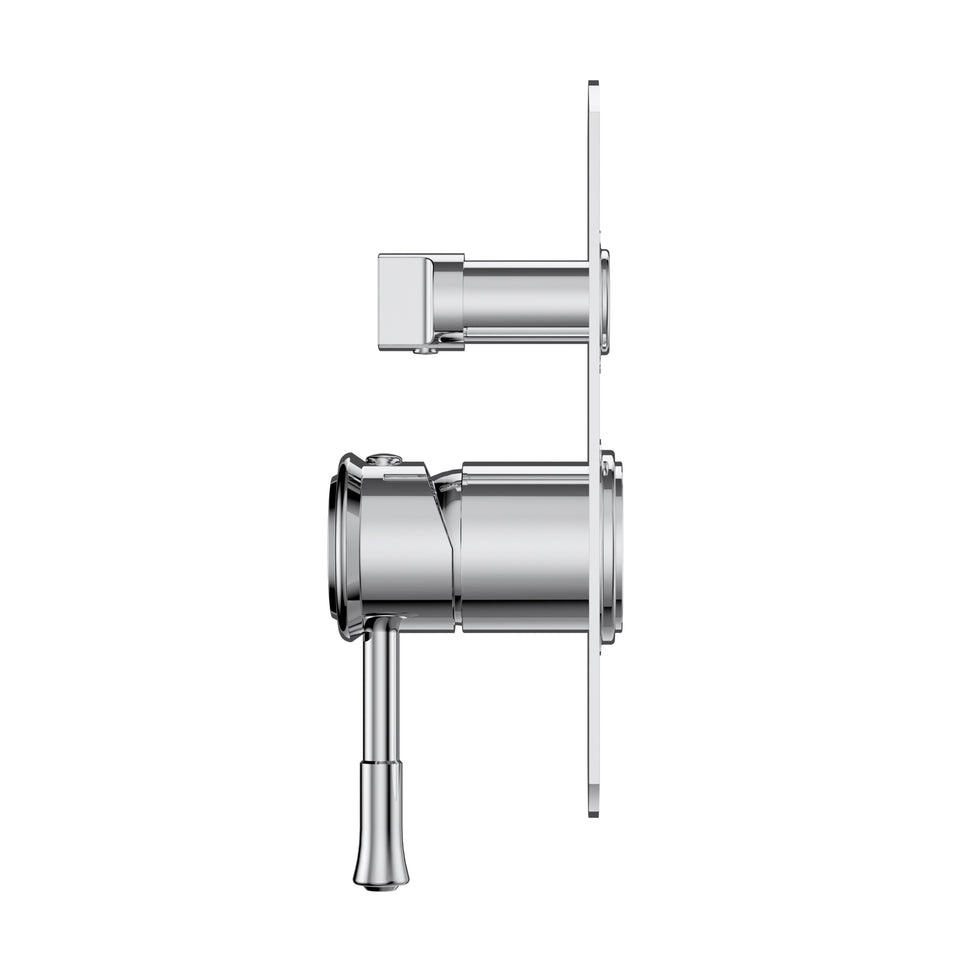 Modern National Montpellier Shower Diverter Mixer - Chrome (MON009) 2
