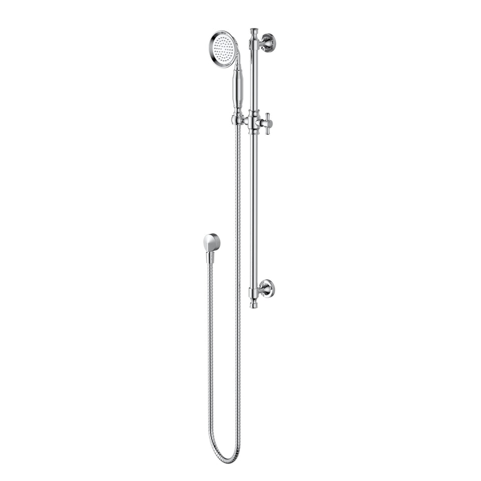 Modern National Montpellier Rail Shower - Chrome (MON014)