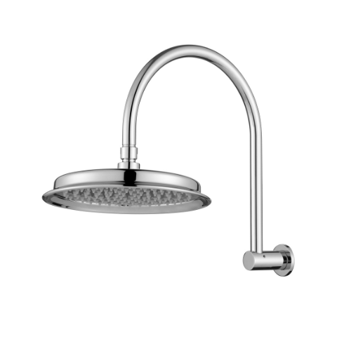 Modern National Montpellier Shower Arm With Shower Head - Chrome (MON061)