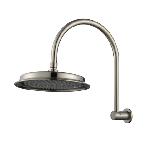 Modern National Montpellier Shower Arm With Shower Head - Brushed Nickel (MON061BN)