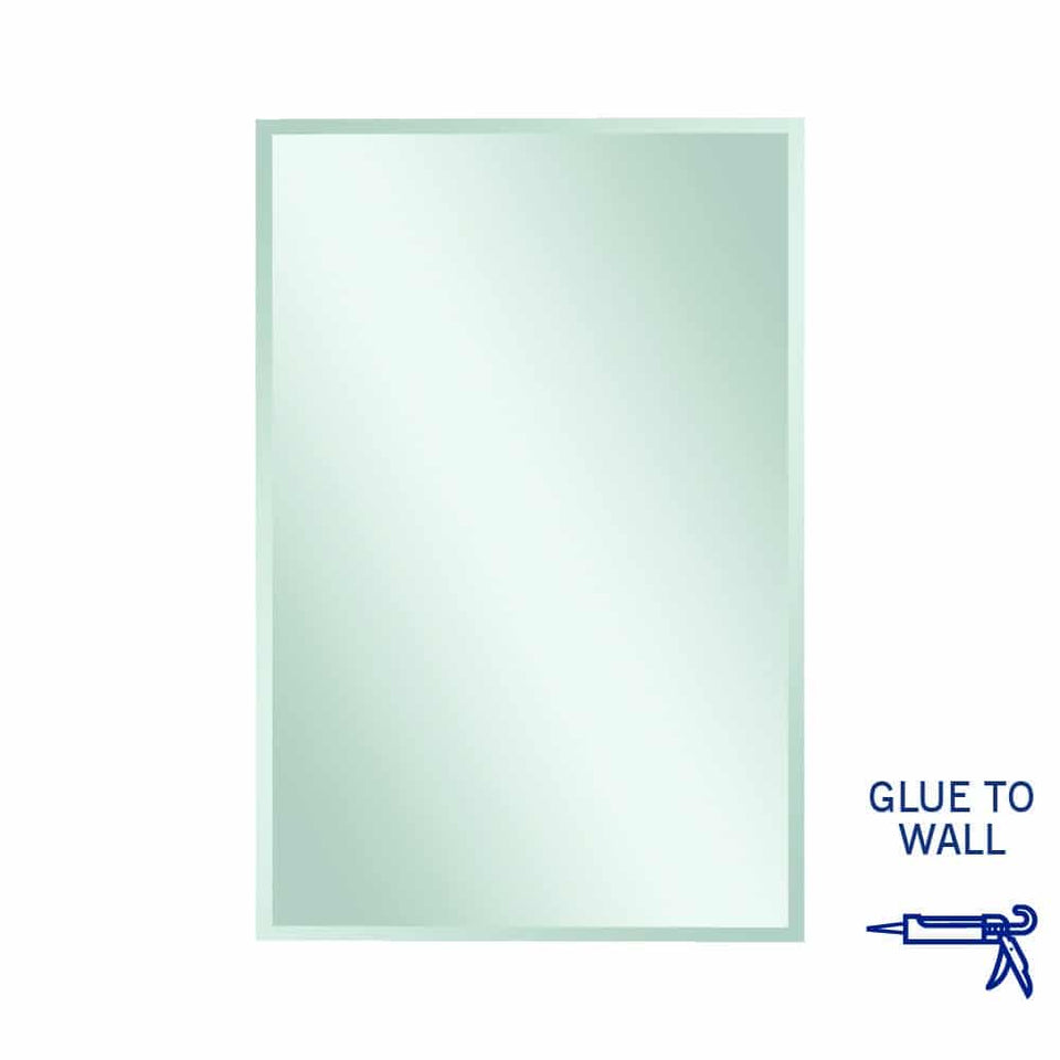 Thermogroup Rectangle 25mm Bevel Edge Mirror Glue-to-Wall - 1200x800mm (MS1280GT)