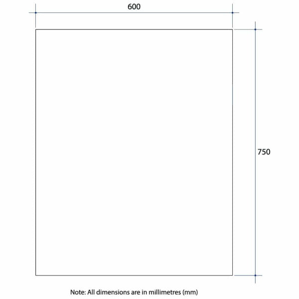 Thermogroup Rectangle 25mm Bevel Edge Mirror Glue-to-Wall