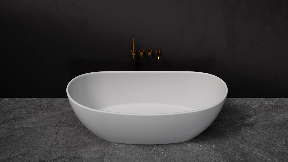 Pietra Bianca Maria Freestanding Bath
