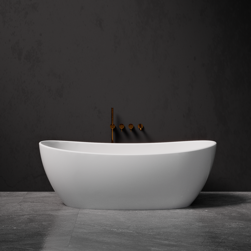Pietra Bianca Maria Freestanding Bath