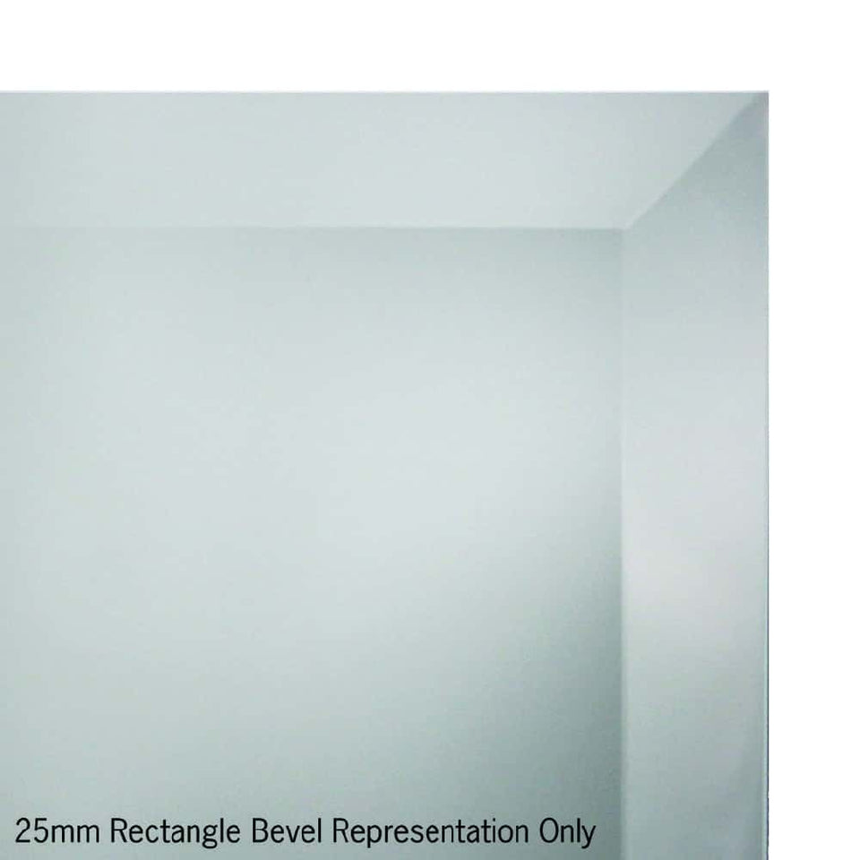 Thermogroup Rectangle 25mm Bevel Edge Mirror Glue-to-Wall