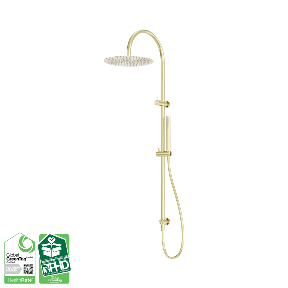 Nero Zen SS316L Twin Shower - Brushed Gold (NR162205c02BG)