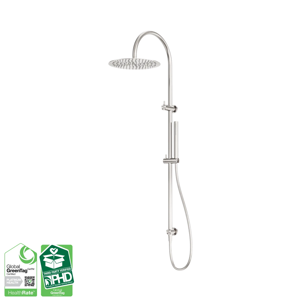Nero Zen SS316L Twin Shower - Brushed Nickel (NR162205c02BN)