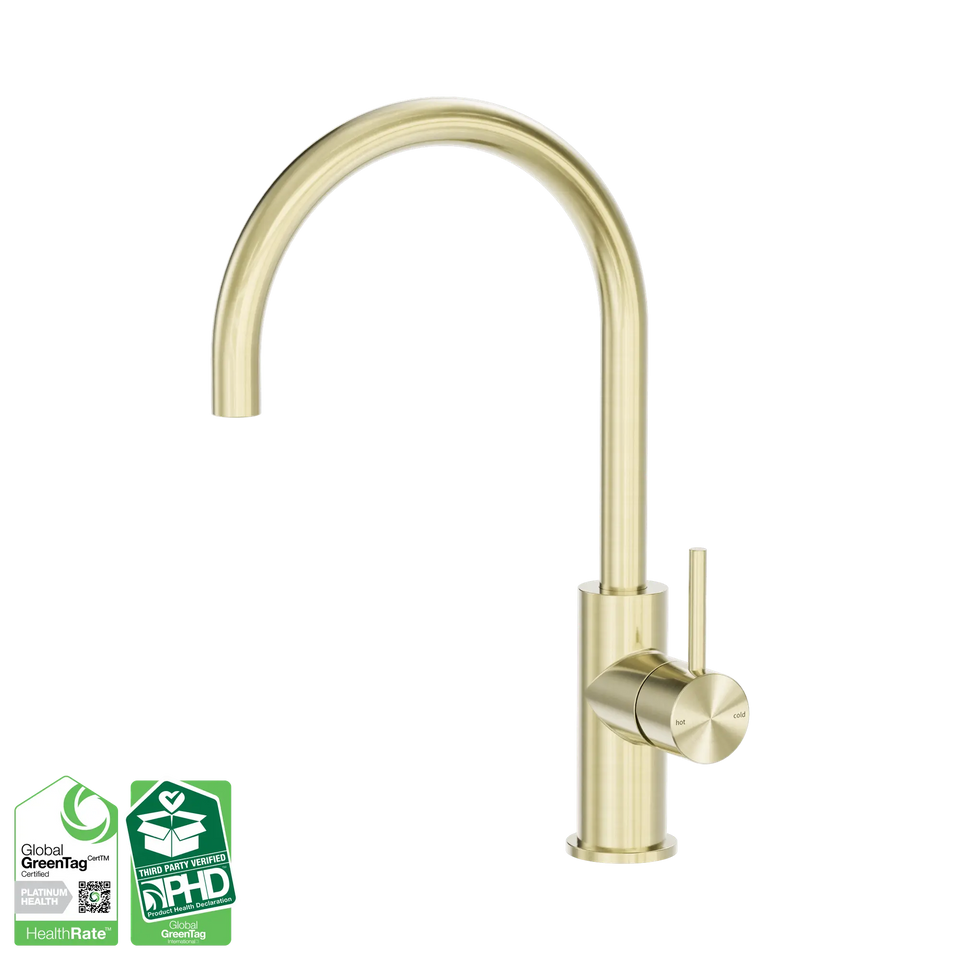 Nero Zen SS316L Kitchen Mixer - Brushed Gold (NR162207BG)