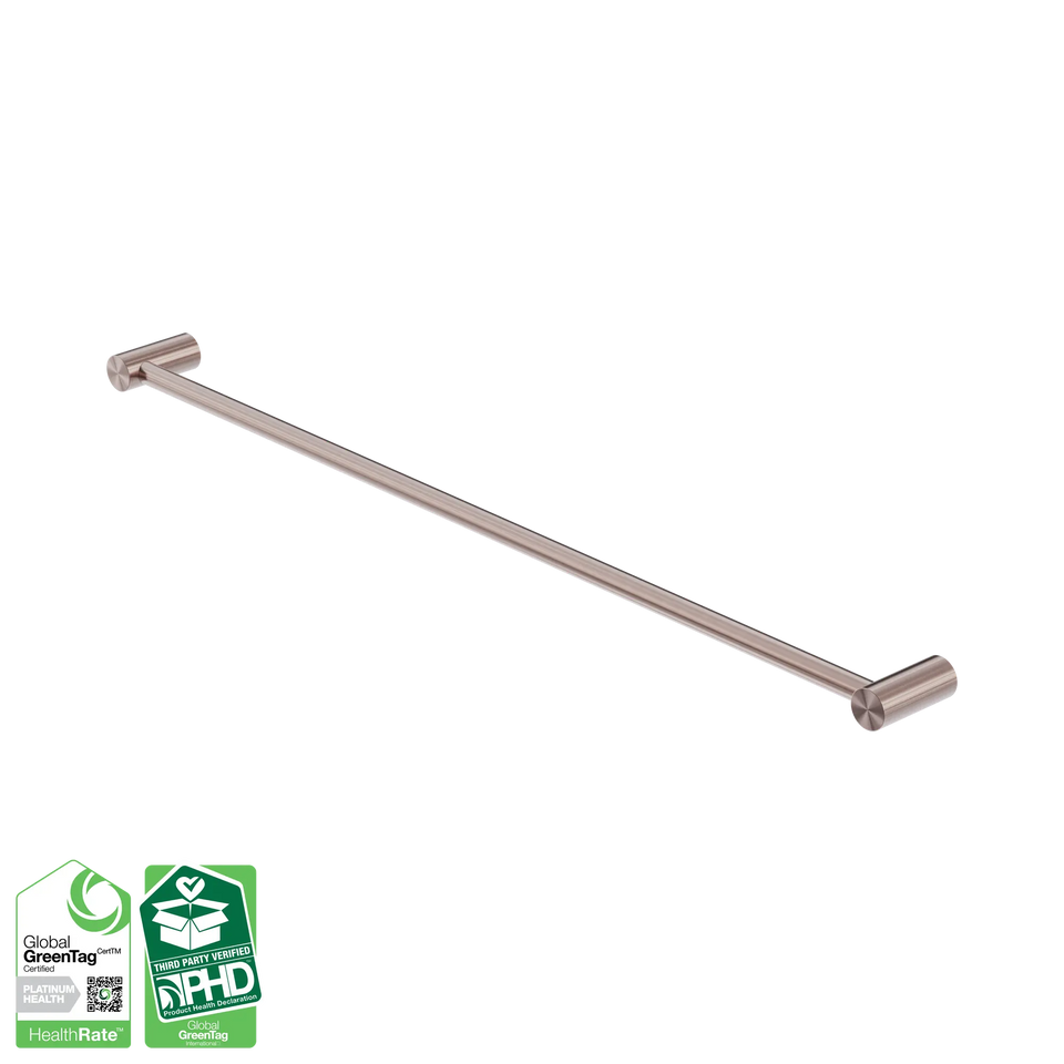 Nero Zen SS316L Single Towel Rail 600/800mm - Brushed Bronze / 800mm (NR1630BZ)