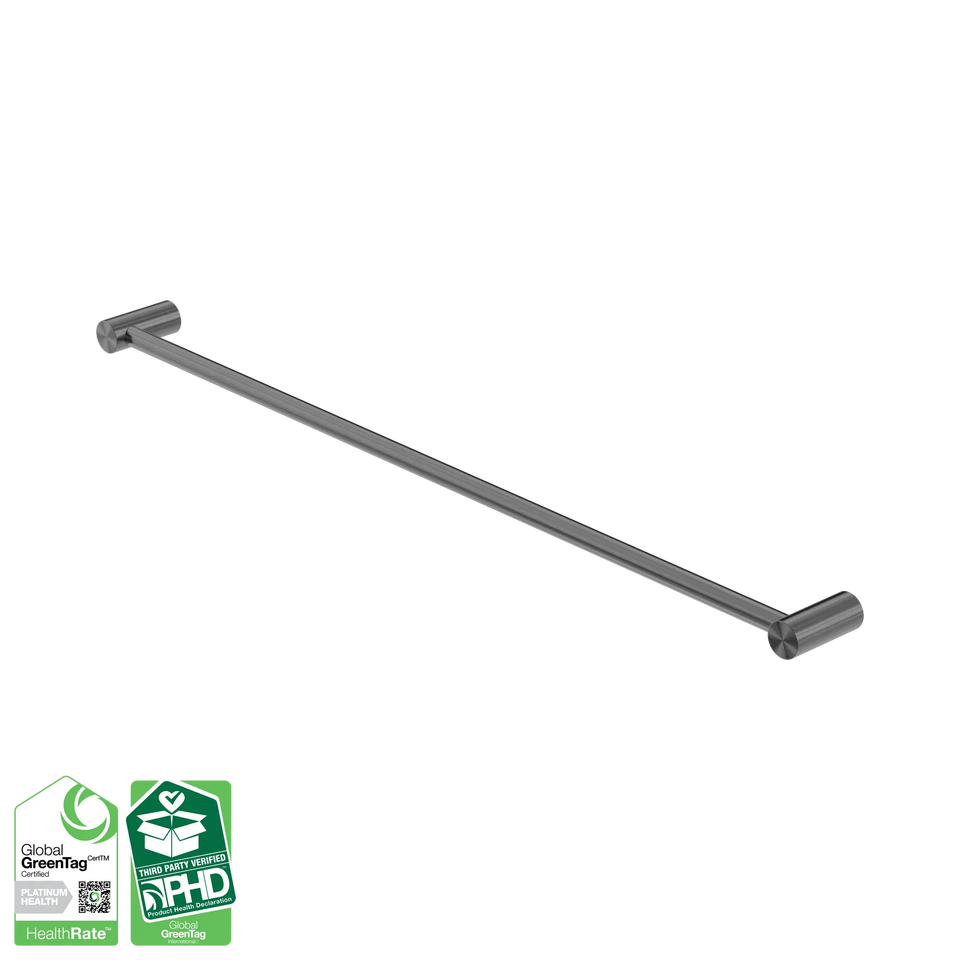 Nero Zen SS316L Single Towel Rail 600/800mm - Graphite / 800mm (NR1630GR)
