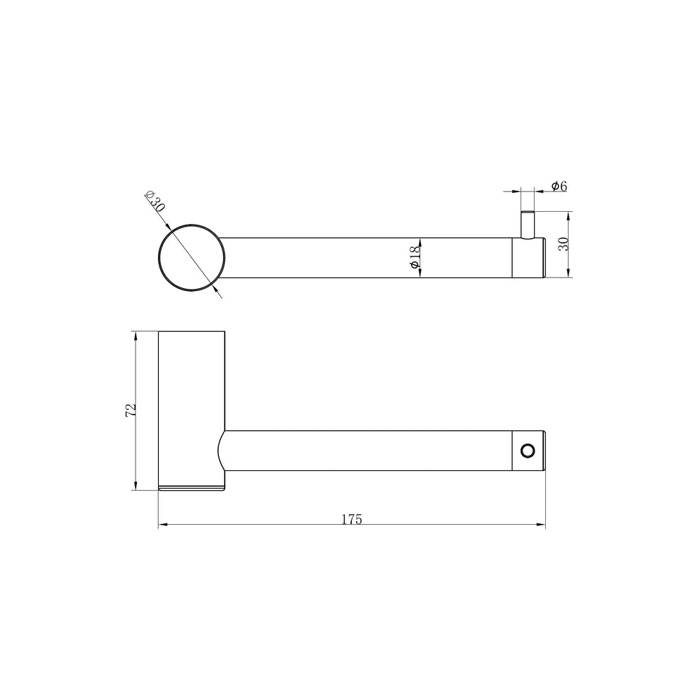Nero Zen SS316L Stainless Steel Toilet Roll Holder