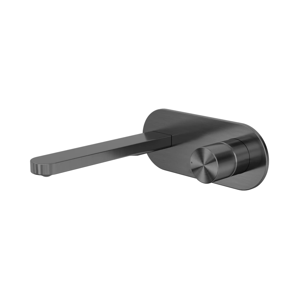 Nero Pure SS316L Progressive Wall Basin/Bath Mixer Set - Graphite (NR172210AGR)