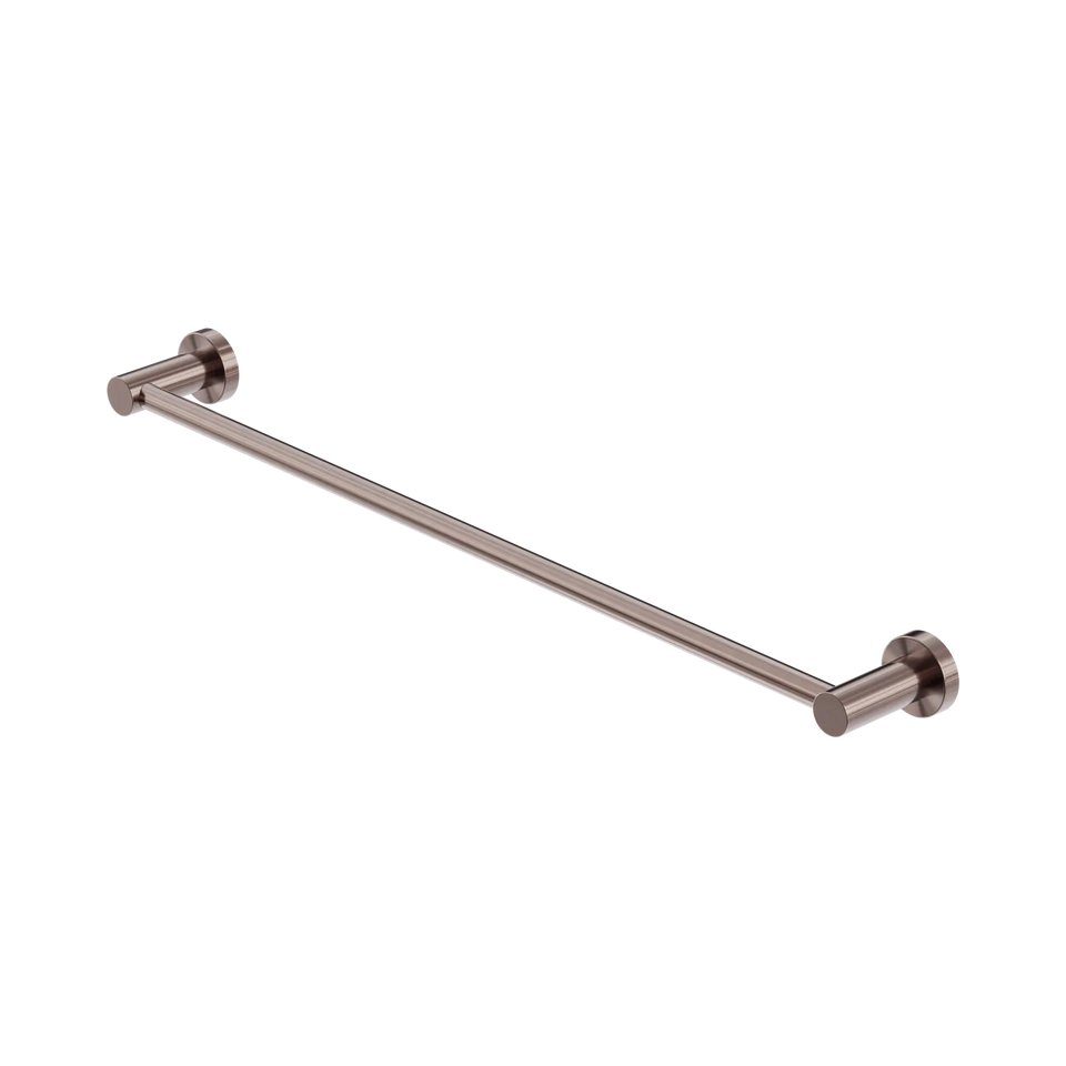 Nero Mecca Single Towel Rail 600/800mm Brushed Bronze
