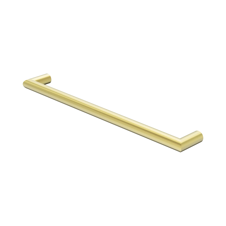 Nero Mecca 240V Single Heated Towel Rail (NR1925hBZ) - Brushed Gold (NR1925hBG)