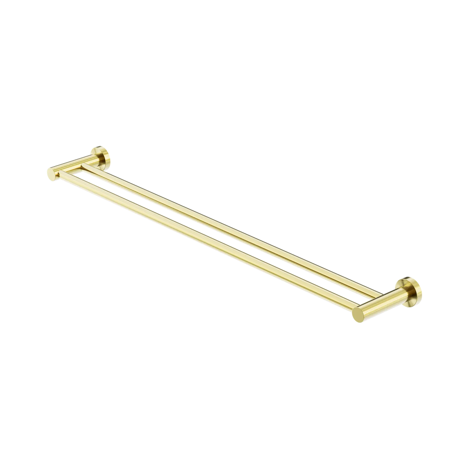 Nero Mecca Double Towel Rail 600/800mm - Brushed Gold / 800mm (NR1930dBG)