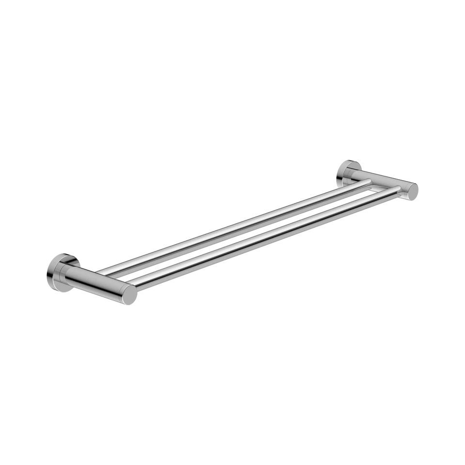 Nero Double Towel Rail - Chrome / 600mm (NR2024dCH)