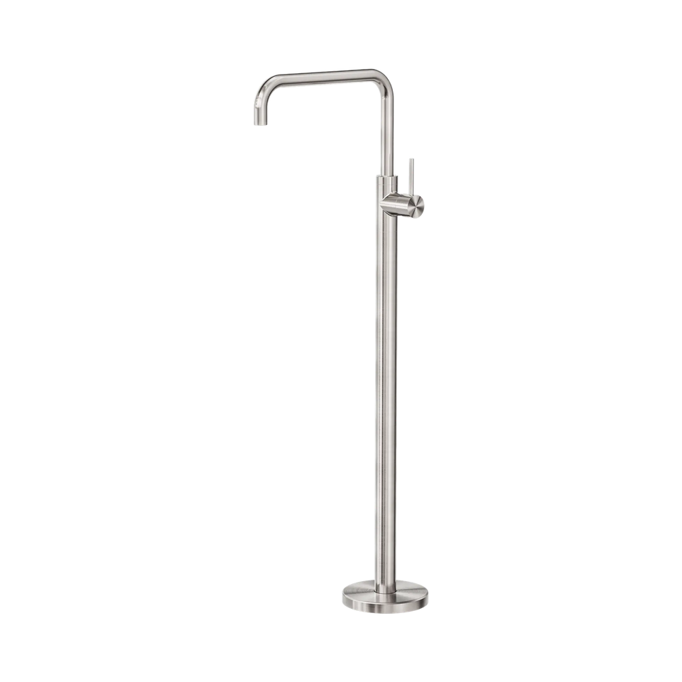 Nero Mecca Freestanding Bath Mixer Square Shape - Brushed Nickel (NR221903bBN)