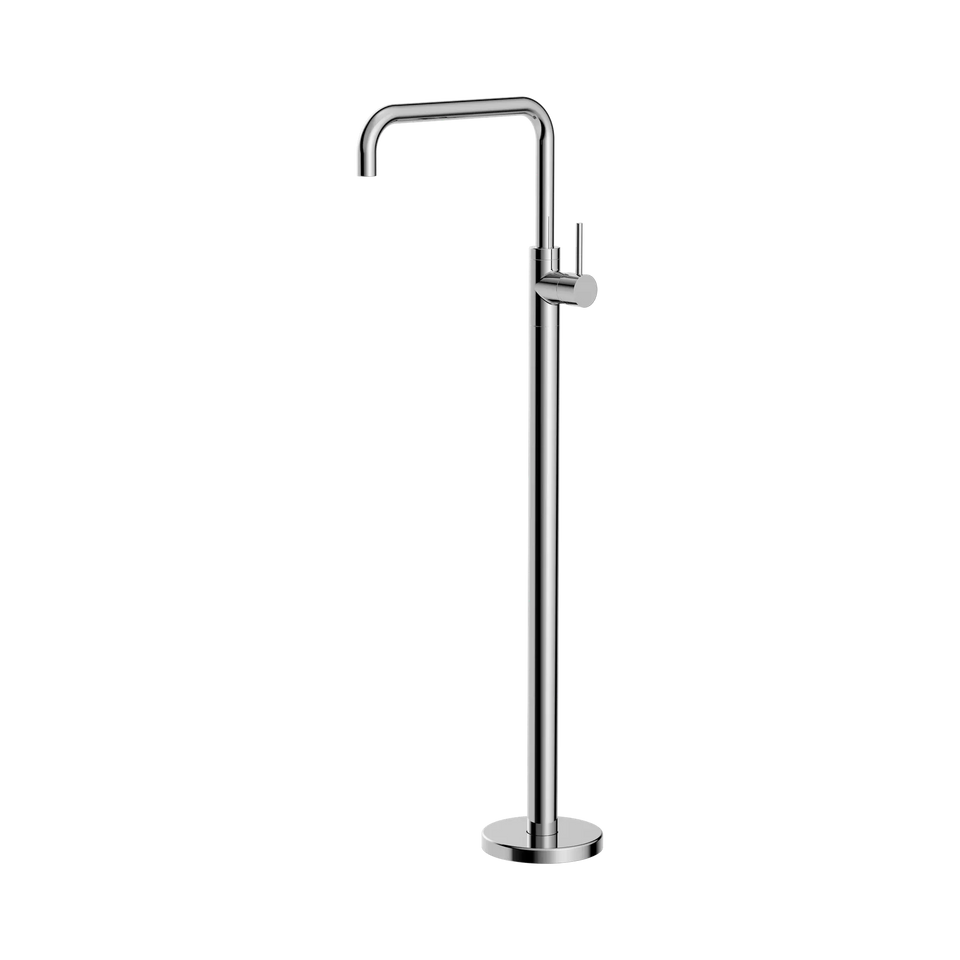 Nero Mecca Freestanding Bath Mixer Square Shape - Chrome (NR221903bCH)