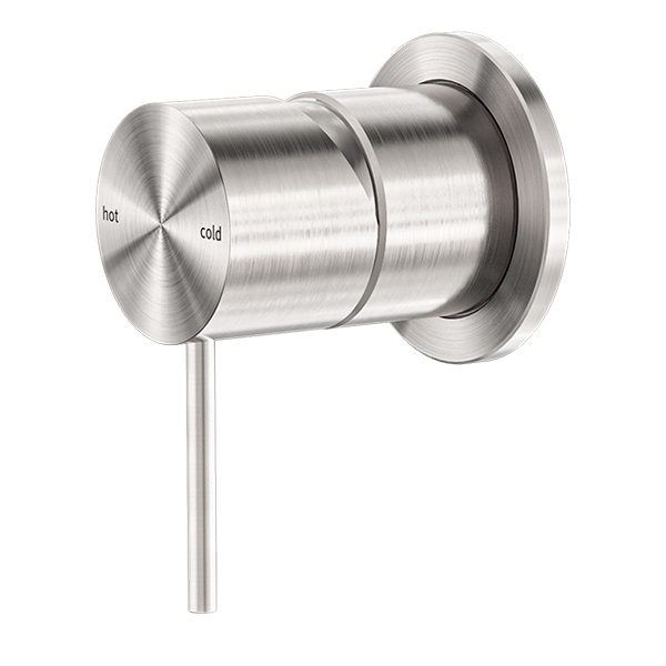 Nero Mecca Shower / Basin Wall Mixer 60mm Plate Brushed Nickel